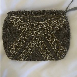 Small beaded clutch bag